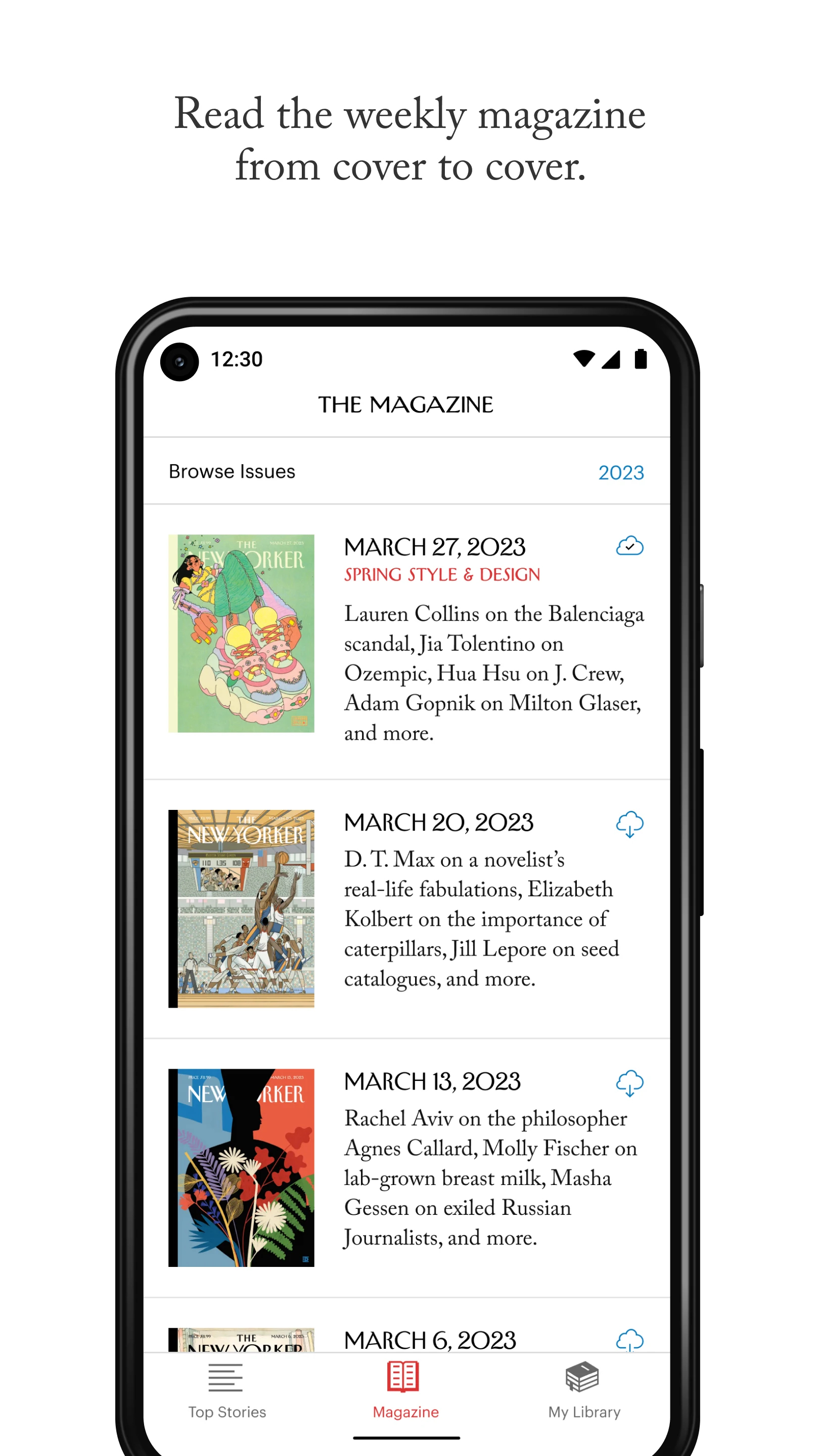 The New Yorker Audio Tab