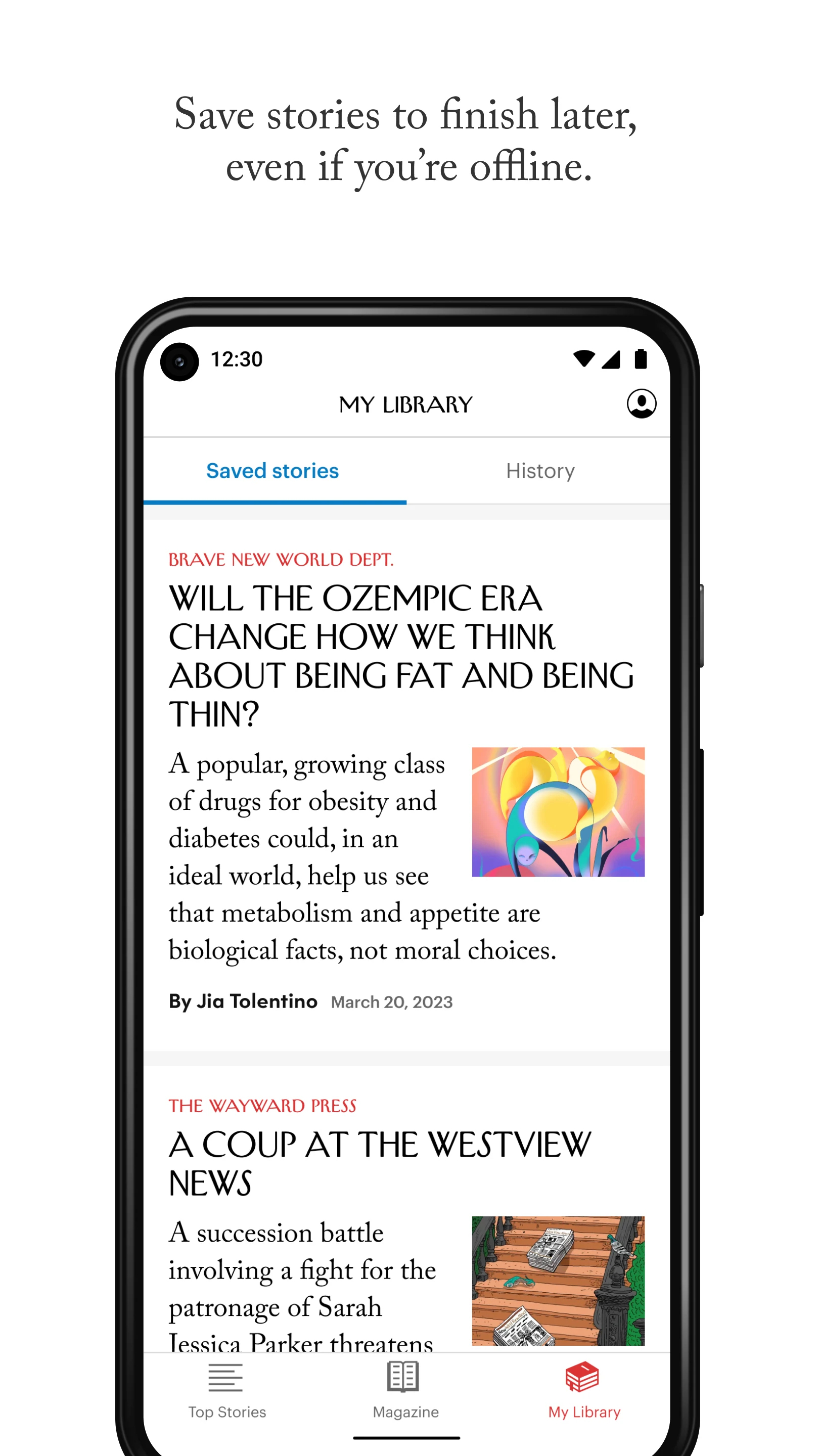 The New Yorker Audio Tab