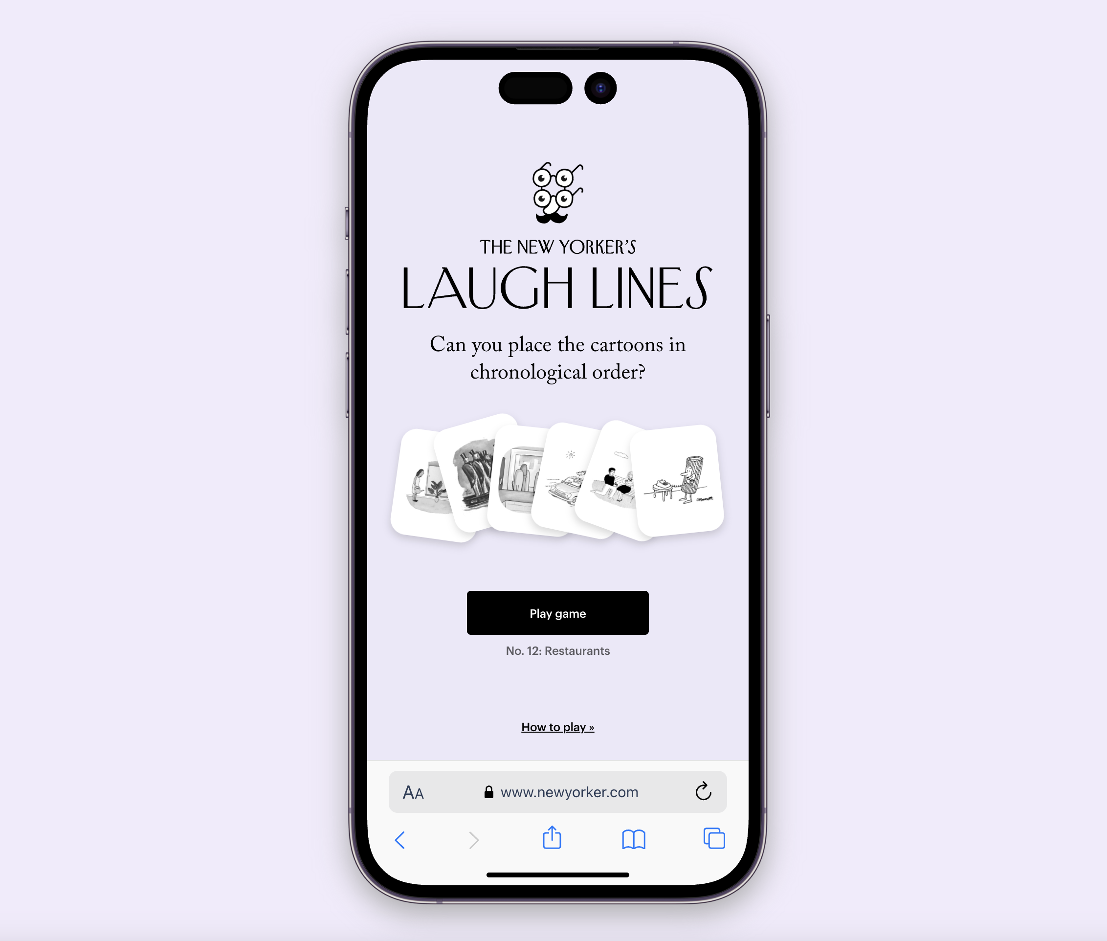 Laugh Lines landing page
